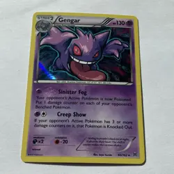 Pokemon Gengar 60/162 Breakthrough Holo Rare Stage 2 HP 130 - Image 1