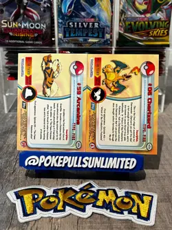 Topps Pokemon TCG Charizard/Arcanine - #06/59 NonHolo/holo 1 Blue/1 black Logo - Image 2