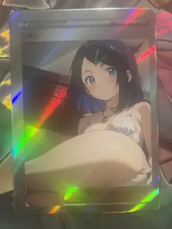 Pokemon Liko Anime Waifu Custom DIY Trainer Art Sexy Pokemon card - Image 1