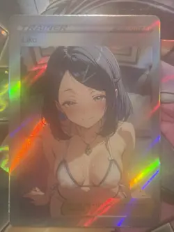 Pokemon Liko Anime Waifu Custom DIY Trainer Art Sexy Pokemon card - Image 1