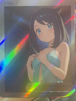 Pokemon Liko Anime Waifu Custom DIY Trainer Art Sexy Pokemon card - Image 1