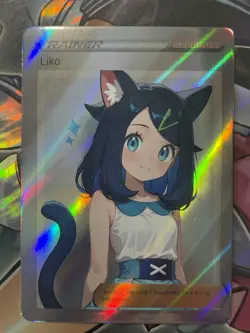 Pokemon Liko Anime Waifu Custom DIY Trainer Art Sexy Pokemon card - Image 1