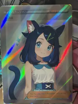 Pokemon Liko Anime Waifu Custom DIY Trainer Art Sexy Pokemon card - Image 2