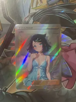 Pokemon Liko Anime Waifu Custom DIY Trainer Art Sexy Pokemon card - Image 1