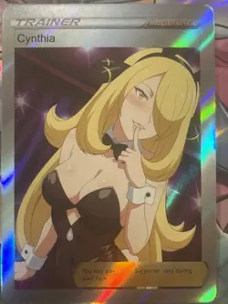 Pokemon Cynthia Anime Waifu Custom DIY Trainer Art Pokemon card - Image 2