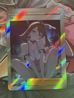 Pokemon May Anime Waifu Custom DIY Trainer Art Pokemon card - Image 3