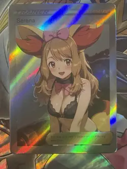 Pokemon Serena Anime Waifu Custom DIY Trainer Art Sexy Pokemon card - Image 1