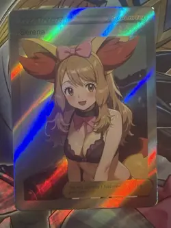 Pokemon Serena Anime Waifu Custom DIY Trainer Art Sexy Pokemon card - Image 2