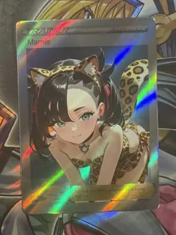 Pokemon Marnie Anime Waifu Custom DIY Trainer Art Sexy Pokemon card - Image 1