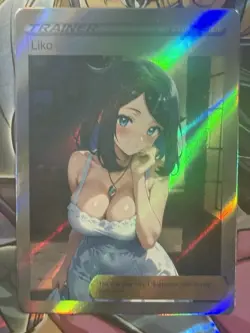 Pokemon Liko Anime Waifu Custom DIY Trainer Art Sexy Pokemon card - Image 2