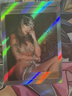 Pokemon Taylor Swift Anime Waifu Custom DIY Trainer Art Pokemon card - Image 1