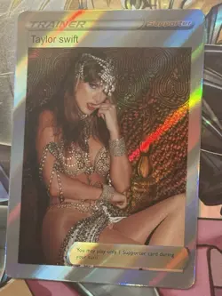 Pokemon Taylor Swift Anime Waifu Custom DIY Trainer Art Pokemon card - Image 2