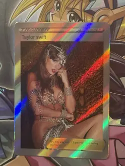 Pokemon Taylor Swift Anime Waifu Custom DIY Trainer Art Pokemon card - Image 3