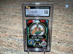 Paras Bandai Sealdass 1998 Pokemon Part 2 - 046 CGC 10 - Image 1