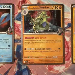 Pokemon TCG Team Rockets Articuno Tyranitar Zapdos Cosmos Holos Promos - Image 3
