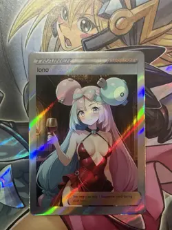 Pokemon Iono Anime Waifu Custom DIY Trainer Art Pokemon card - Image 1