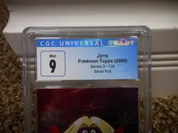 Jynx Pokemon Topps 2000 SILVER FOIL cgc 9 MINT card psa Series 3 #124 Pokemon NM - Image 2