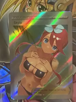 Pokemon Skyla Anime Waifu Custom DIY Trainer Art Sexy Pokemon card - Image 2