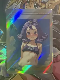 Pokemon Acerola Anime Waifu Custom DIY Trainer Art Sexy Pokemon card - Image 1