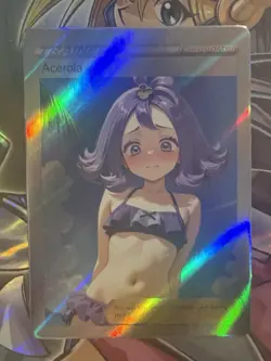 Pokemon Acerola Anime Waifu Custom DIY Trainer Art Sexy Pokemon card - Image 2