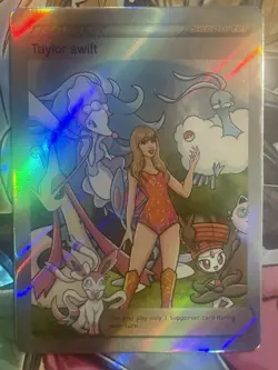 Pokemon Taylor Swift Anime Waifu Custom DIY Trainer Art Pokemon card - Image 1