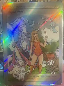 Pokemon Taylor Swift Anime Waifu Custom DIY Trainer Art Pokemon card - Image 2