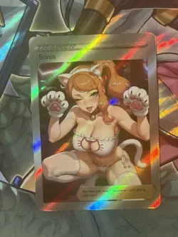 Pokemon Sonia Anime Waifu Custom DIY Trainer Art Pokemon card - Image 2