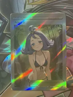 Pokemon Acerola Anime Waifu Custom DIY Trainer Art Pokemon card - Image 1