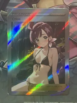 Pokemon Chloe Anime Waifu Custom DIY Trainer Art Pokemon card - Image 1