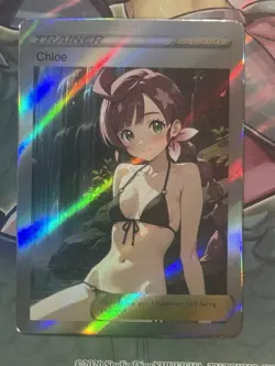 Pokemon Chloe Anime Waifu Custom DIY Trainer Art Pokemon card - Image 3