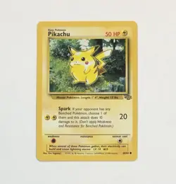 Pokemon PIKACHU Card 60/64 Common Jungle NM Regular Unlimited English WOTC - Image 1