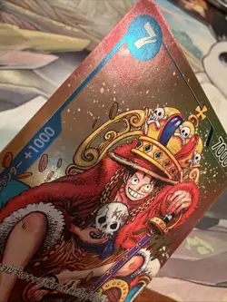 (Slight Crease) Monkey D Luffy P-043 P ONE PIECE Card Game Japanese Shonen Jump - Image 4
