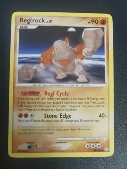 Pokemon Card Regirock 38/146 D&P Legends Awakened Non-Holo Rare - Image 1