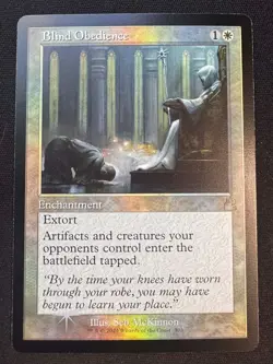 Blind Obedience (Retro Frame FOIL) - MTG Ravnica Remastered #303 NM - Image 1