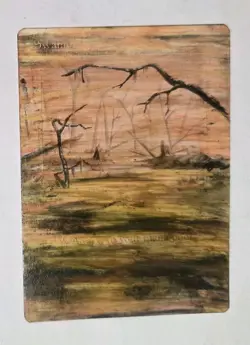 Magic The Gathering MTG Fourth Edition Swamp (B) ALTERED - Image 1