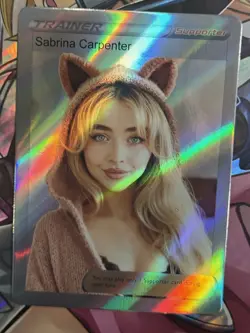 Pokemon Sabrina Carpenter Anime Waifu Custom DIY Trainer Art Pokemon card - Image 3