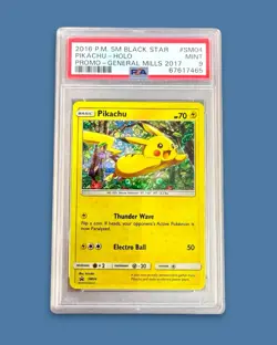 2016 Pokemon Sun And Moon Pikachu #sm04 Pikachu Holographic General Mills PSA 9 - Image 1