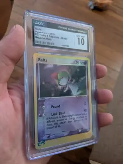 (TOP POP 6) CGC 10 GEM MINT EX Ruby & Sapphire Ralts 68/109 Pokemon Reverse Holo - Image 1