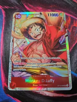 One Piece CCG TCG Monkey.D.Luffy ST10-006 Alternate Art SR - Image 1