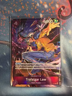 Trafalgar Law Promo P-093 Illustration Box 6 Promo Foil Purple Foil One Piece - Image 1