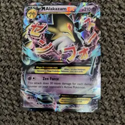 Pokemon M Alakazam EX 26/124 Holo Rare Card XY Fates Collide - Image 1