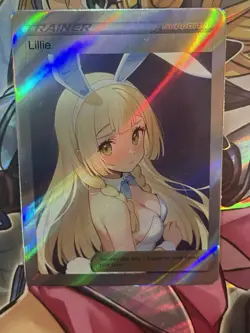 Pokemon lillie Anime Waifu Custom DIY Trainer Art Pokemon card - Image 2