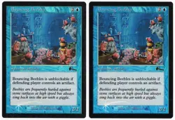 Bouncing Beebles x2 2x 1999 Urza's Legacy FOIL Blue Common Creature MTG NM AZ1 - Image 1