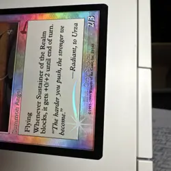 Sustainer of the Realm 1999 Urza's Legacy SHIFTED FOIL MISPRINT White MTG NM AZ1 - Image 3