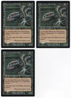 Phyrexian Denouncer x3 3x 1999 Urza's Legacy FOIL Black Creature MTG NM AZ1 - Image 1