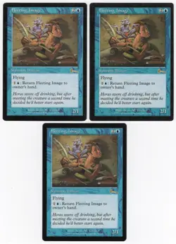 Fleeting Image x3 3x 1999 Urza's Legacy Blue Rare Creature MTG LP AZ1 - Image 1