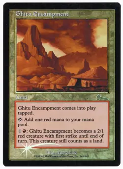 Ghitu Encampment FOIL 1999 Urza's Legacy Colorless Uncommon Land MTG SP - NM AZ3 - Image 1