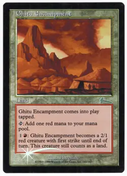 Ghitu Encampment FOIL 1999 Urza's Legacy Colorless Uncommon Land MTG SP - NM AZ4 - Image 1
