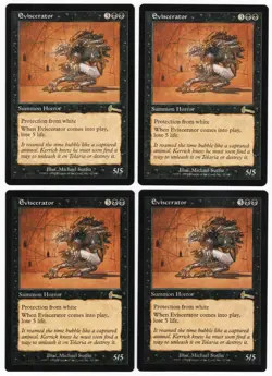 Eviscerator x4 4x 1999 Urza's Legacy PLAYSET Black Rare Creature MTG NM AZ1 - Image 1