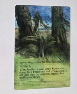 Magic the Gathering MTG Krosan Verge (257) Commander 2019 ALTERED - Image 1